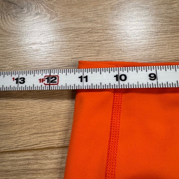 ATHLETA Women Ultimate Stash Pocket 7" Short Size XS Orange EUC Sporty Athletic - Picture 9 of 9